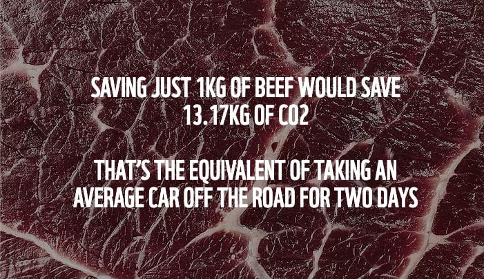Yalla Green - Save One Third - Meat Carbon Footprint of Beef